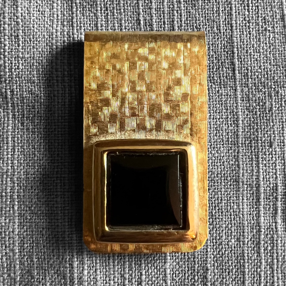 Mens Vintage Gold-Tone Money Clip